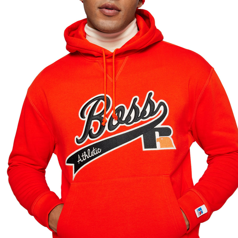 Hugo Boss Russell Athletic Capsule Logo Cotton-Blend Hooded