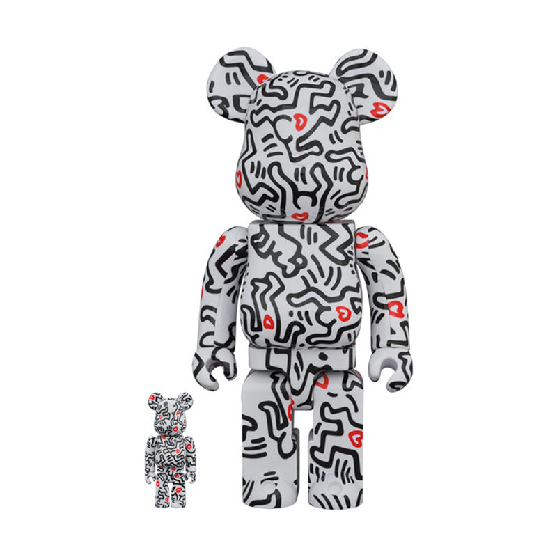 Medicom Toy + Keith Haring Be@rbrick 100% + 400% '#8