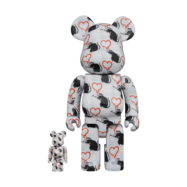 Medicom Toy + BRANDALISM Be@rbrick 100% + 400% 'Love Rat