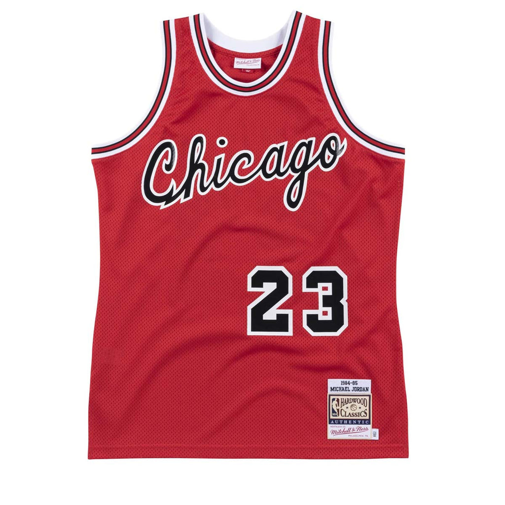 Youth Mitchell & Ness Michael Jordan Red Chicago Bulls 1984-85 Hardwood Classics Authentic Jersey
