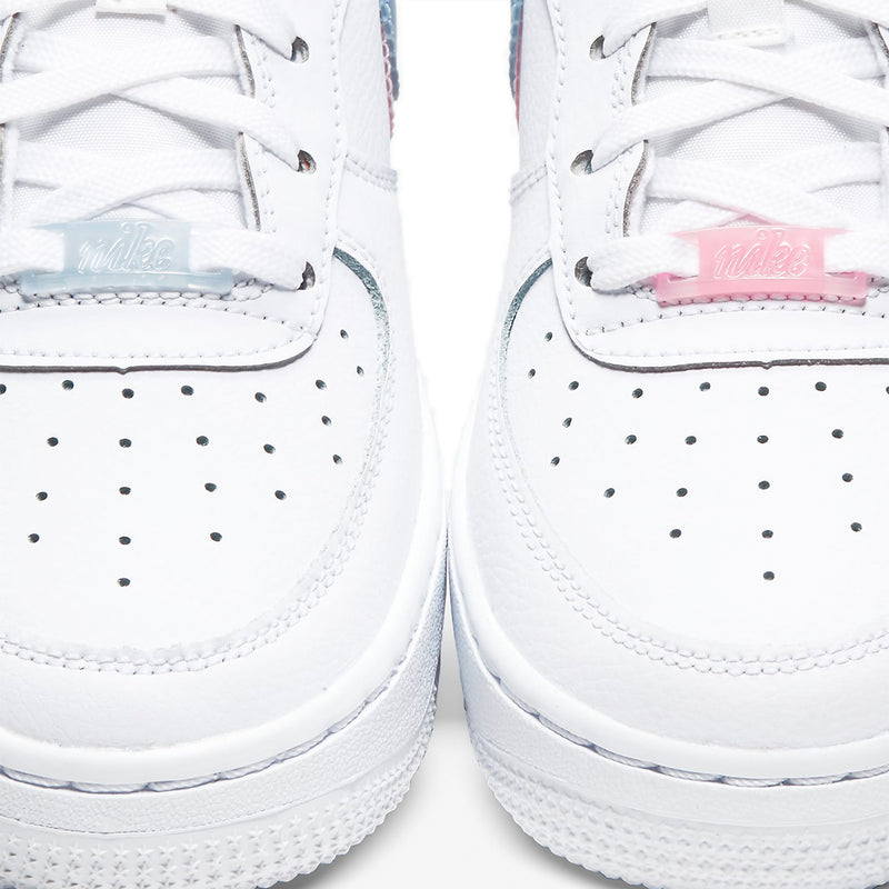 Nike Air Force 1 LV8 Double Swoosh Blue Pink (GS) - CW1574-100