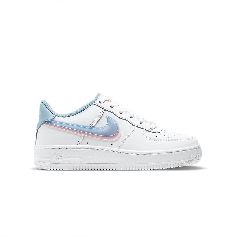 Nike Air Force 1 LV8 Double Swoosh Blue Pink shoes 