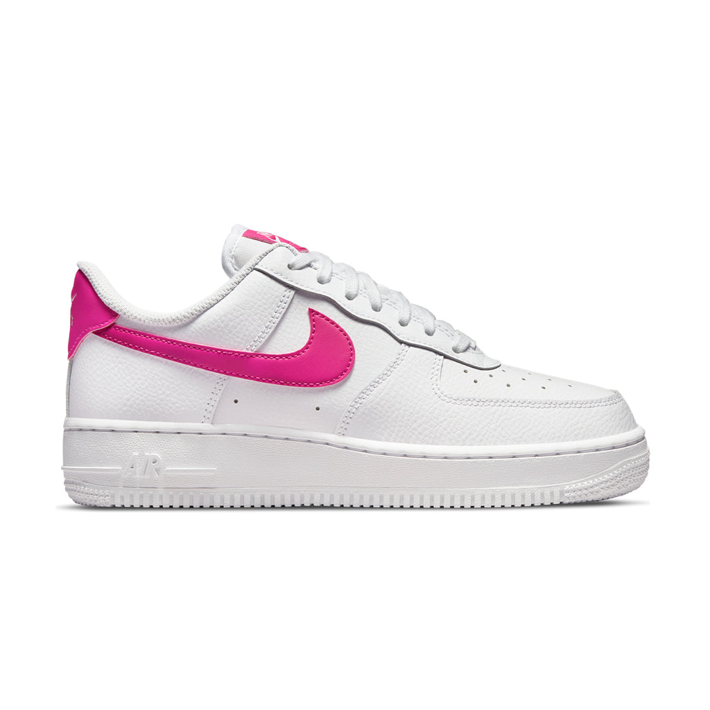 pink and white nike air force ones