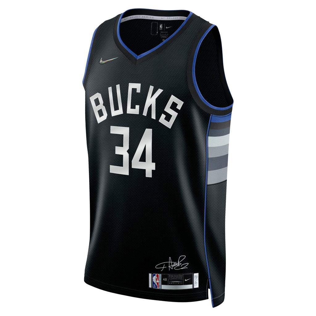 Nike Men's Milwaukee Bucks Giannis Antetokounmpo City Edition Swingman Jersey - White, Size: XL, Polyester