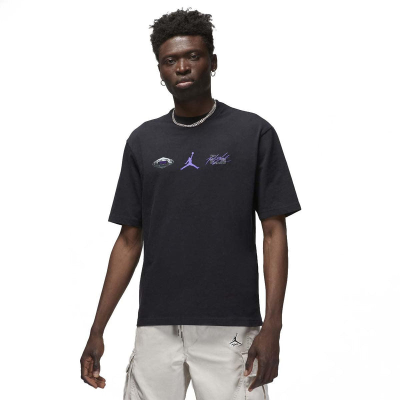 Air Jordan x Fragment T-Shirt Navy / Sport Royal / White SMALL
