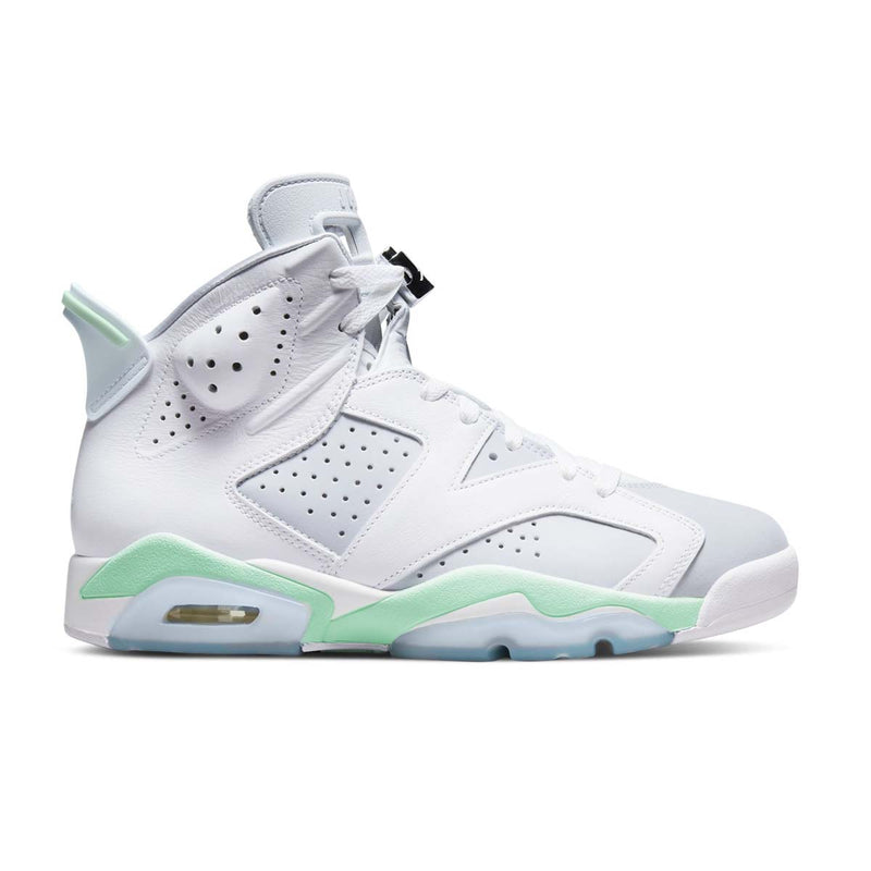 NIKE AIR JORDAN 6 RETRO WHITE LASER FUCHSIA GREEN ABYSS GS 22.5cm