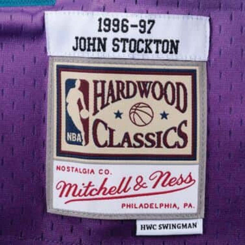 Mitchell & Ness 75th Platinum Swingman John Stockton Utah Jazz 1996-97 Jersey