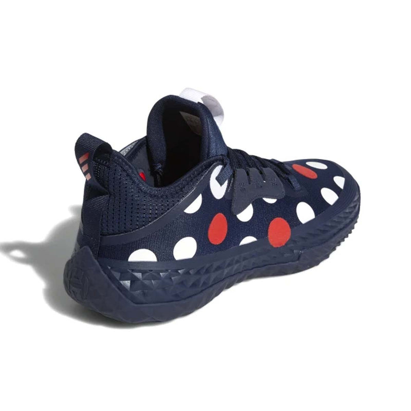 Mens Adidas Harden Vol 5 Futurenatural Basketball Shoes White Black Polka  Dot