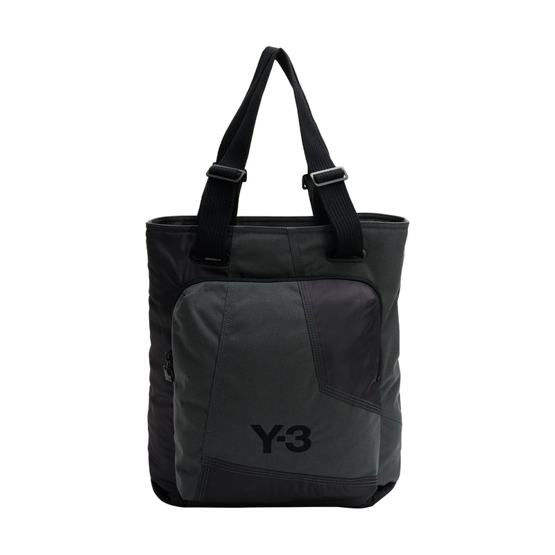 OFF-WHITE Virgil Abloh Black Monogram Embroidered Logo Tote Bag