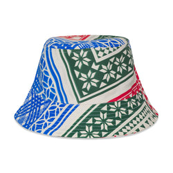 Card Print Bucket Hat 'Forest Green'