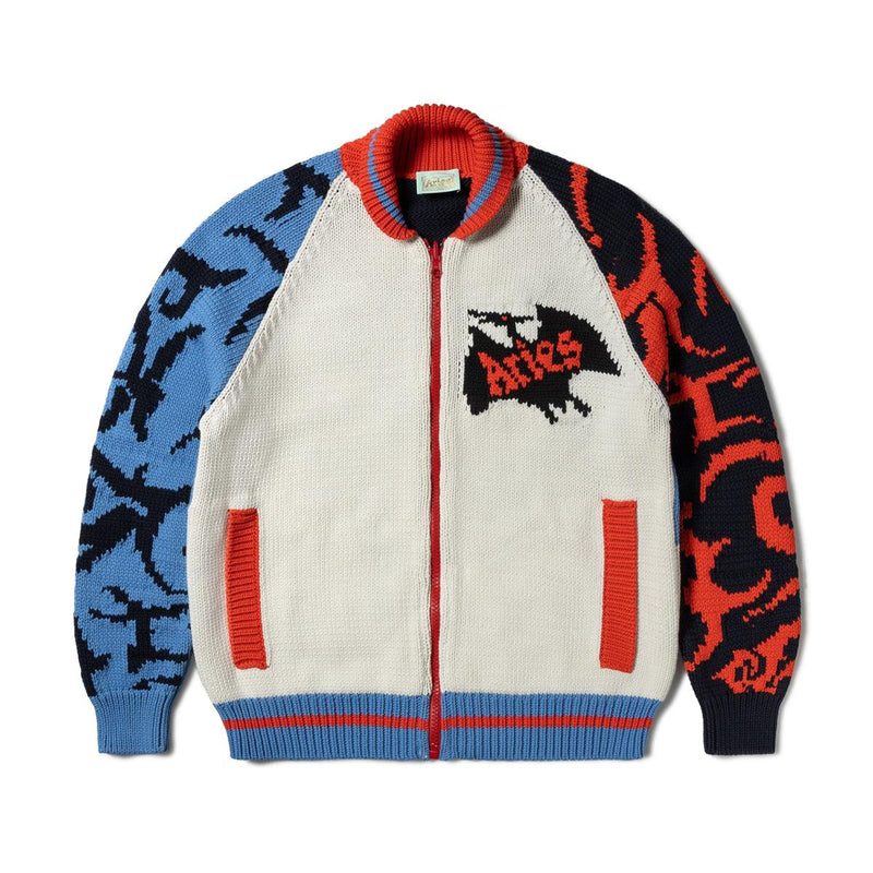 Aries Pterodactyl Knit Varsity Cardigan 'Multi' – WakeorthoShops