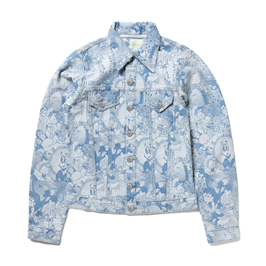 Supreme Pattern Print Jacquard Denim Trucker Jacket