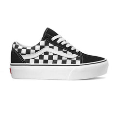 vans old skool platform checkerboard