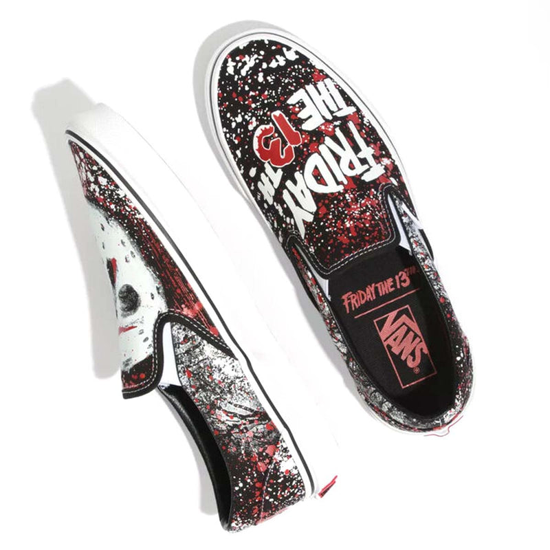 Vans x Horror Collection Jason Friday The 13th Slip On Shoes Men's Size 9  New