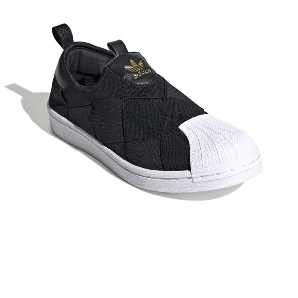 super star slip on black