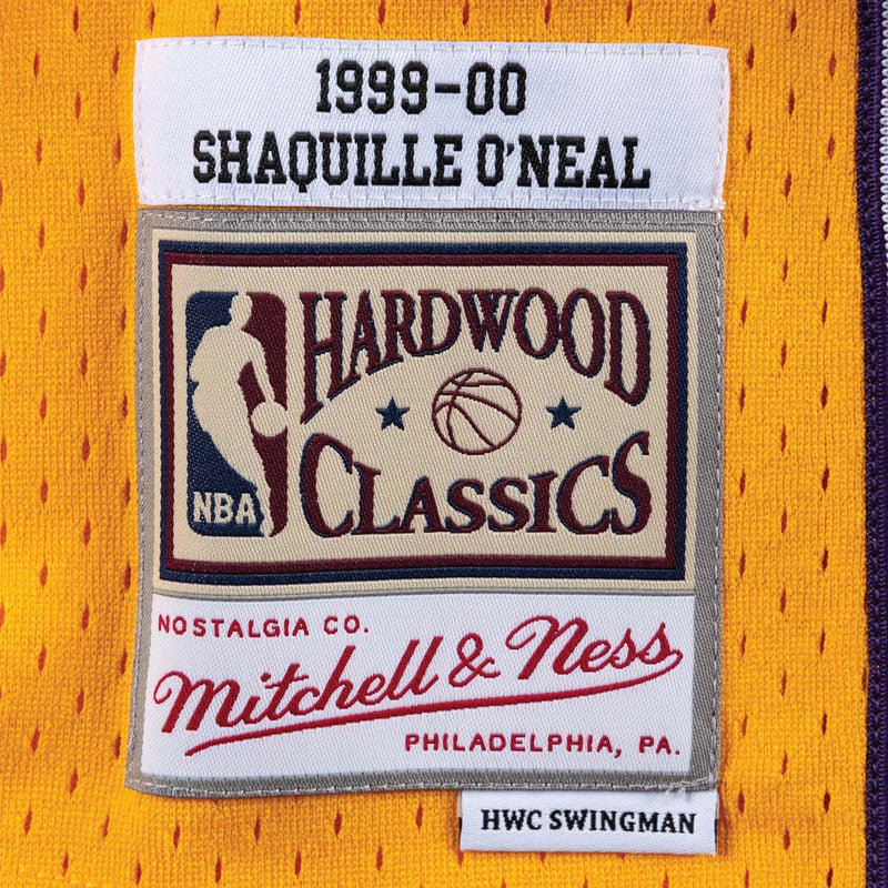 Men's Mitchell & Ness Shaquille O'Neal Charcoal Los Angeles Lakers