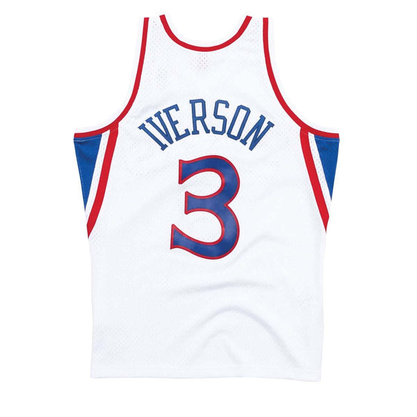 Mitchell & Ness Swingman Philadelphia 76ers Home 2000-01 Allen Iverson Jersey, White