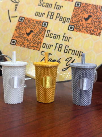 Checkerboard Tumbler Straw Topper, Straw Buddy Tumbler for 3D Printing  Digital STL File 