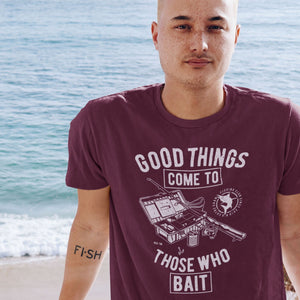 Vintage, Humorous, T-Shirt for Fishermen: Support Your Local