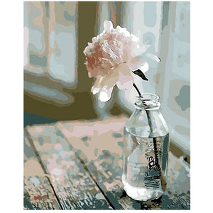 Rose in a Bottle - DIY Painting By Numbers Kit