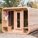 dundalk luna outdoor sauna with porch