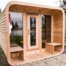 dundalk luna outdoor sauna with porch