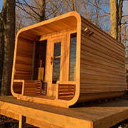 dundalk luna outdoor sauna with porch