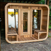 dundalk luna outdoor sauna with porch