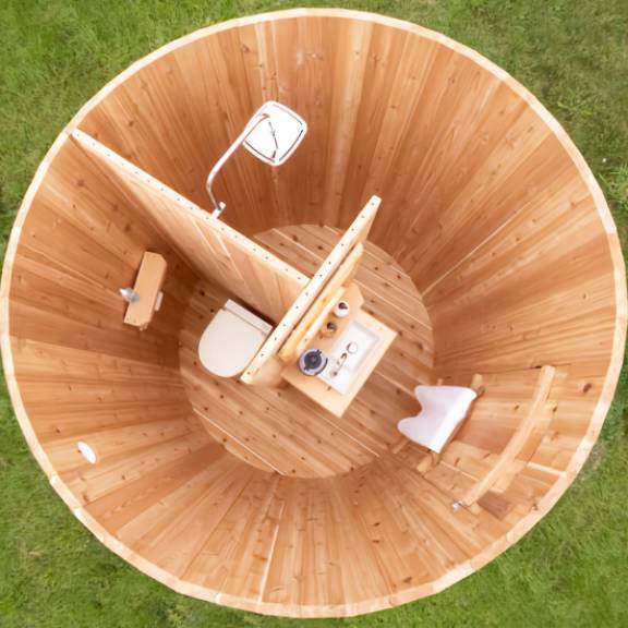 Skylight Washroom/Shower Combo Layout