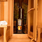 dundalk barrel sauna inside feed heater