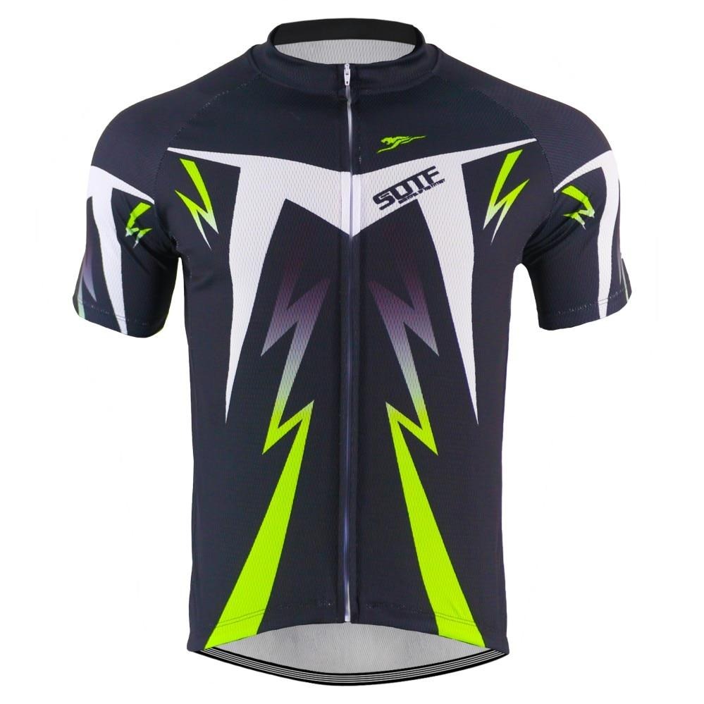 black and green cycling jersey