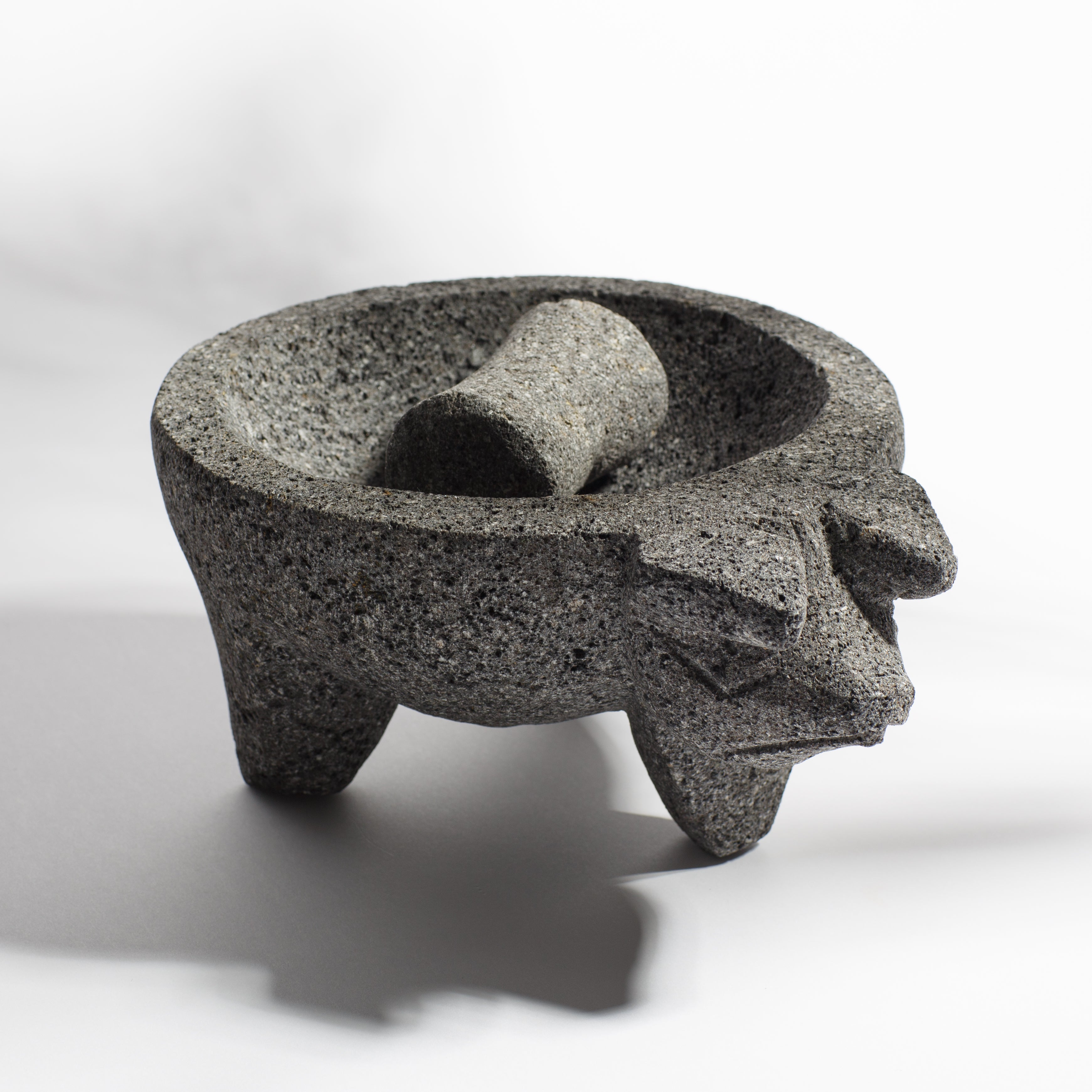 Ancient Cookware Pig Molcajete