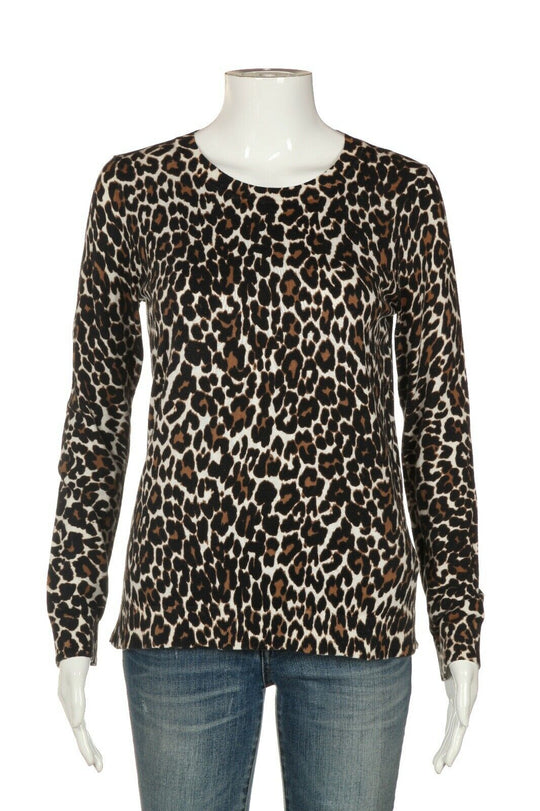 j crew cheetah sweater