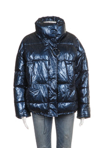 zara blue puffer jacket