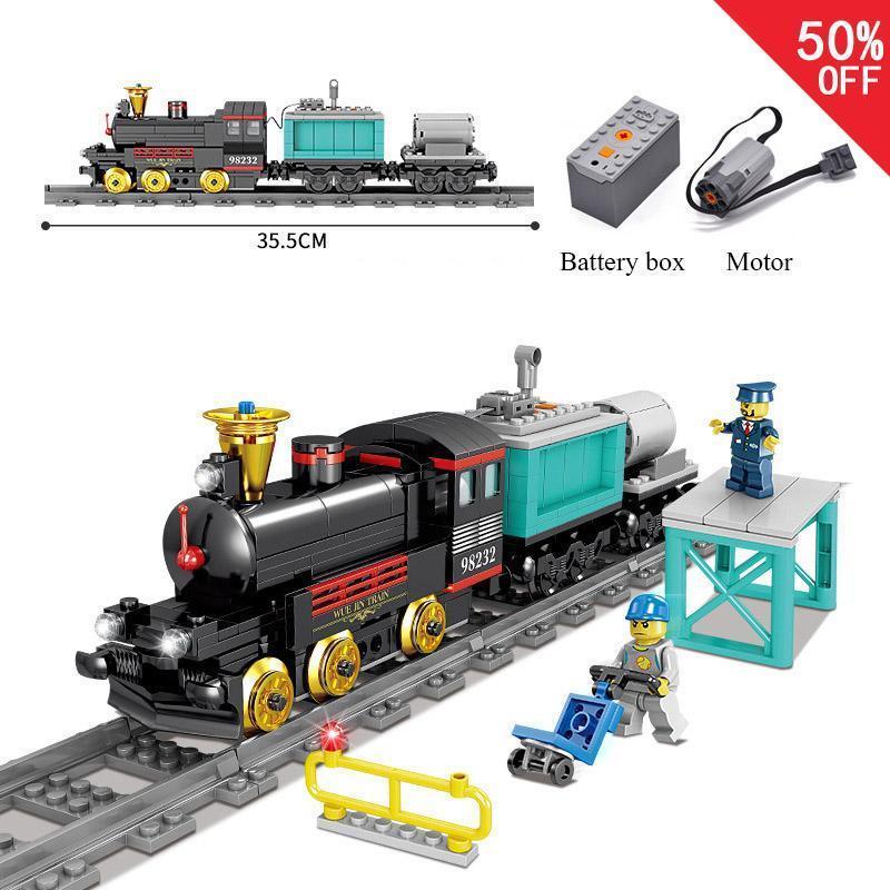 building block train set