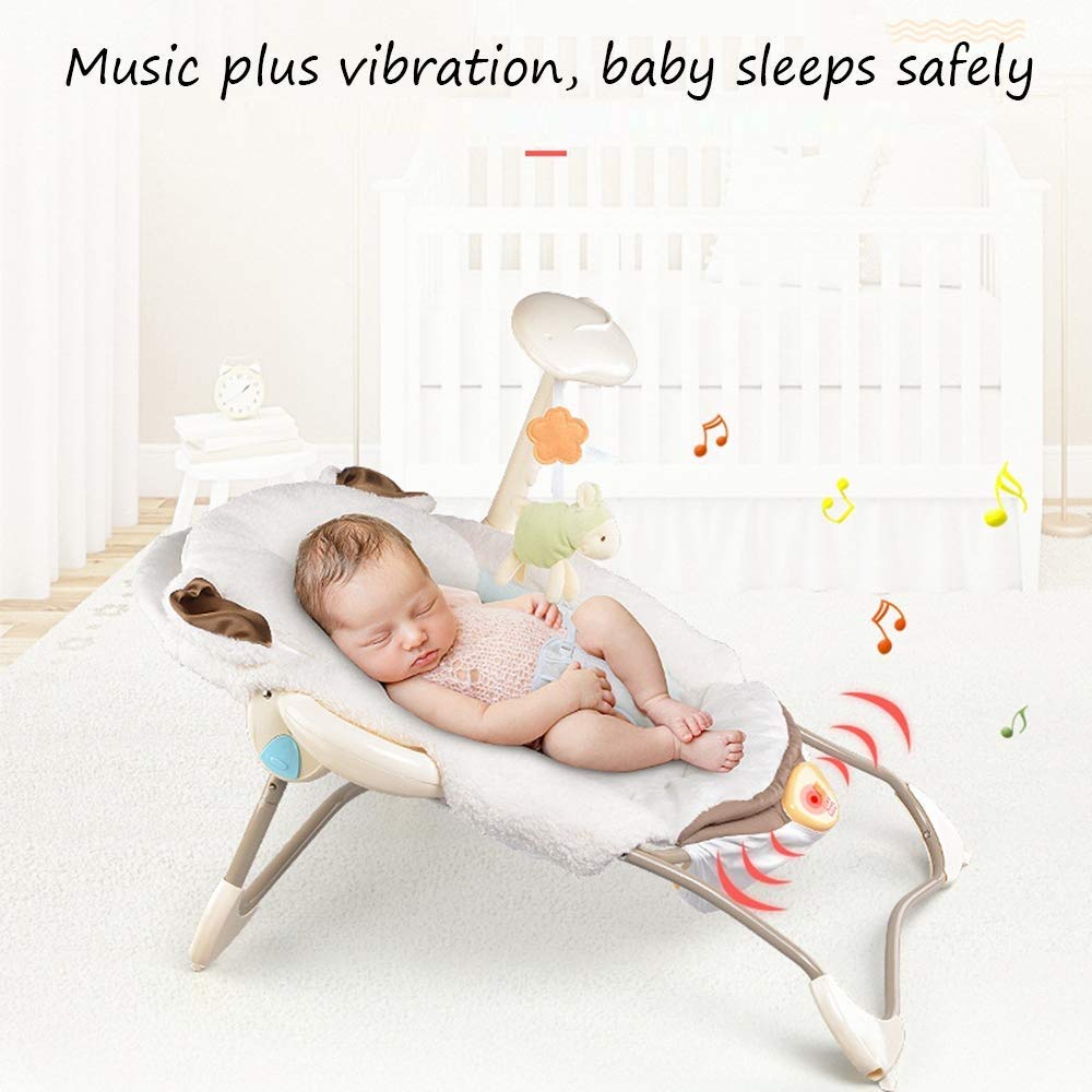 Cheesy Cheeks Newborn Baby Toddler Bed Vibrating Portable Electric