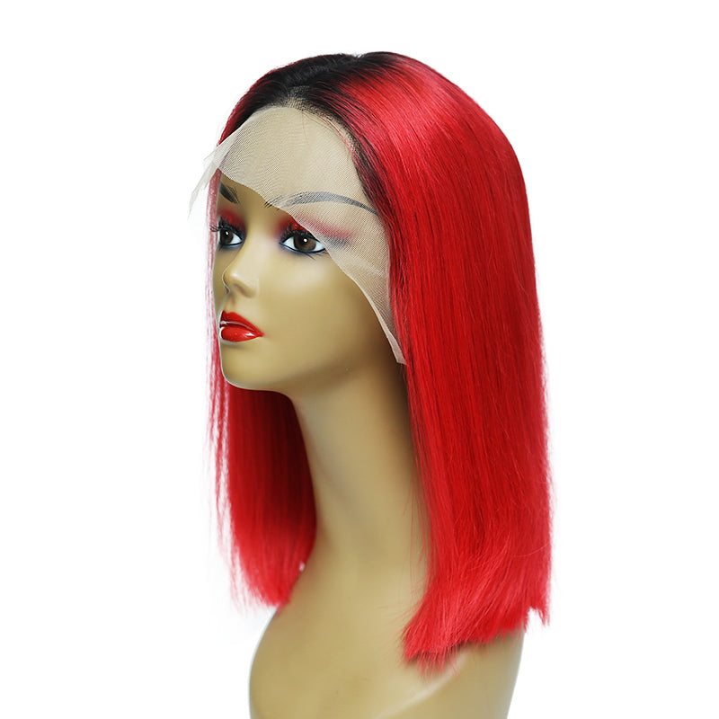 bob style wig red