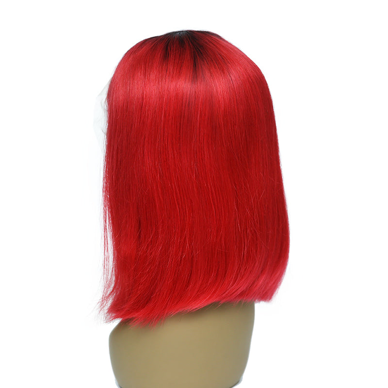 bob style wig red