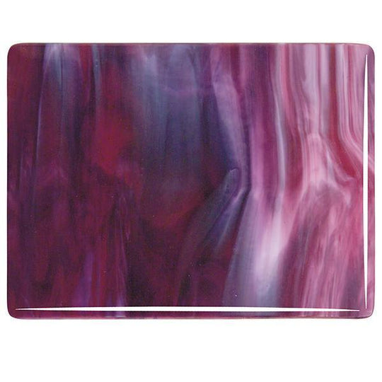 Bullseye Glass 3334-30F 10x17.5 Cranberry Pink quarter stock sheet Image 1