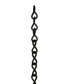 Chain Ladder Black 18Ga ( Sprocket Chain) per linear ft