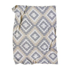 Happy Habitat throw, kilim pattern