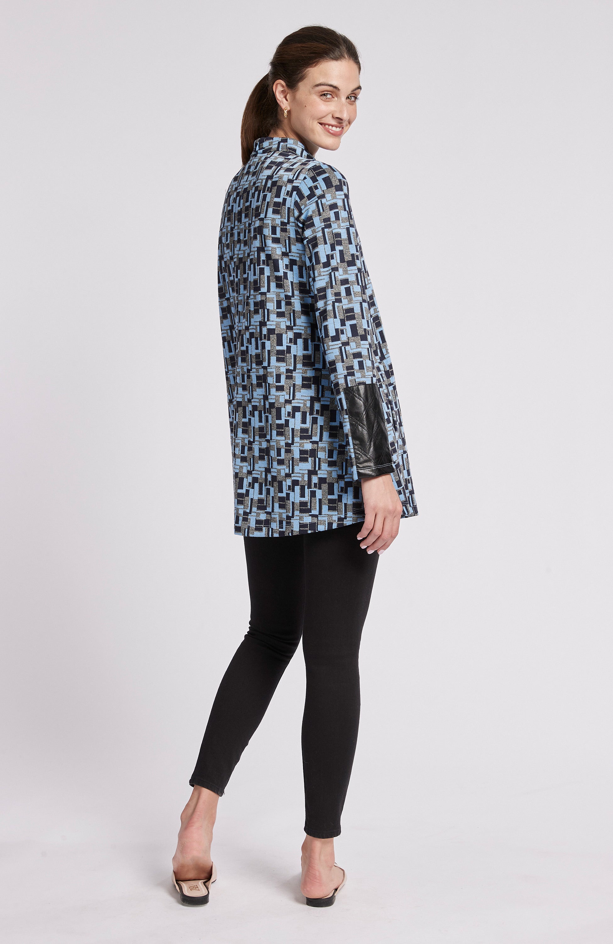 CRISSY JACQUARD TUNIC - BLO