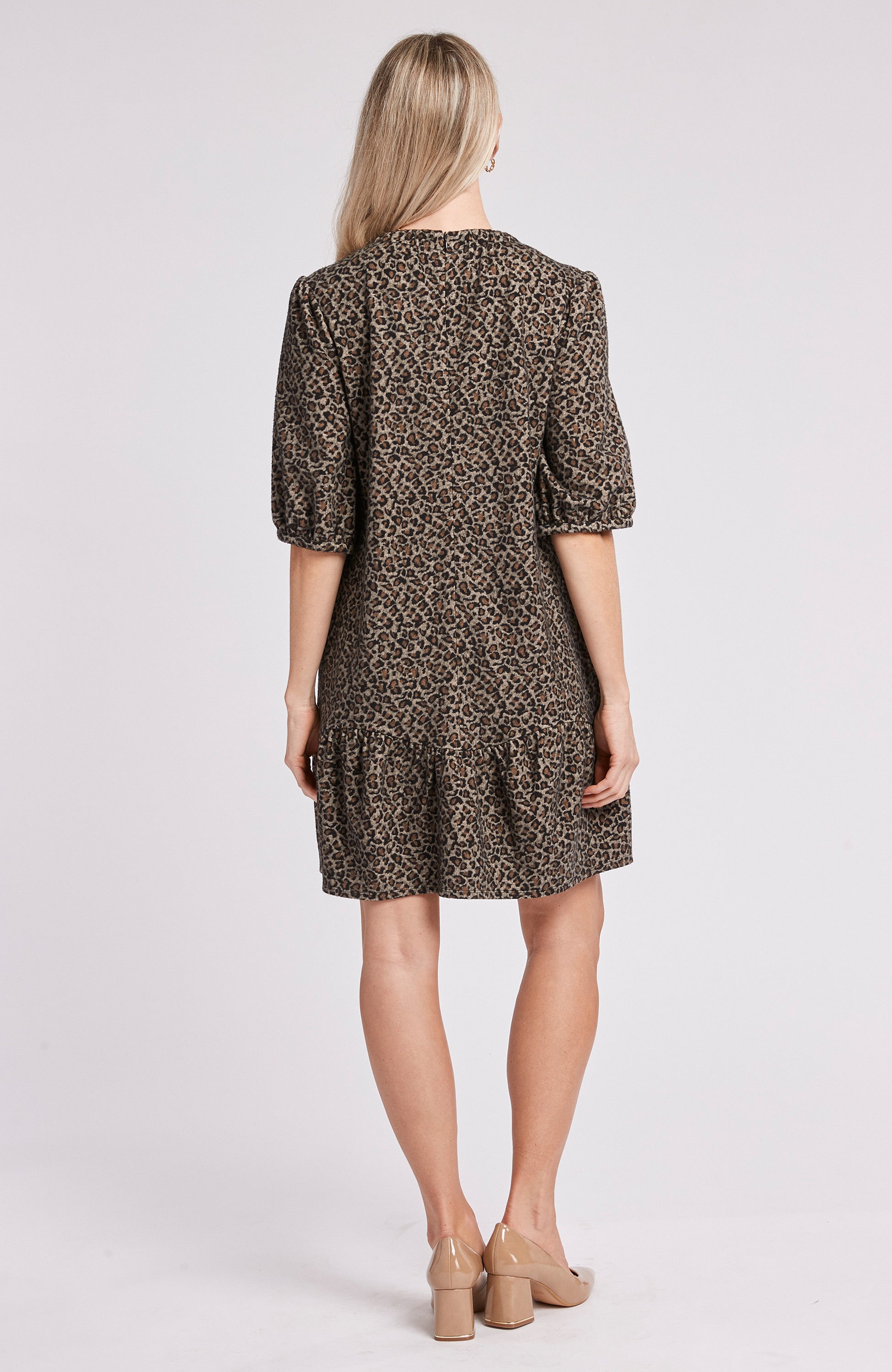 TINSLEY JACQUARD DRESS - MCH