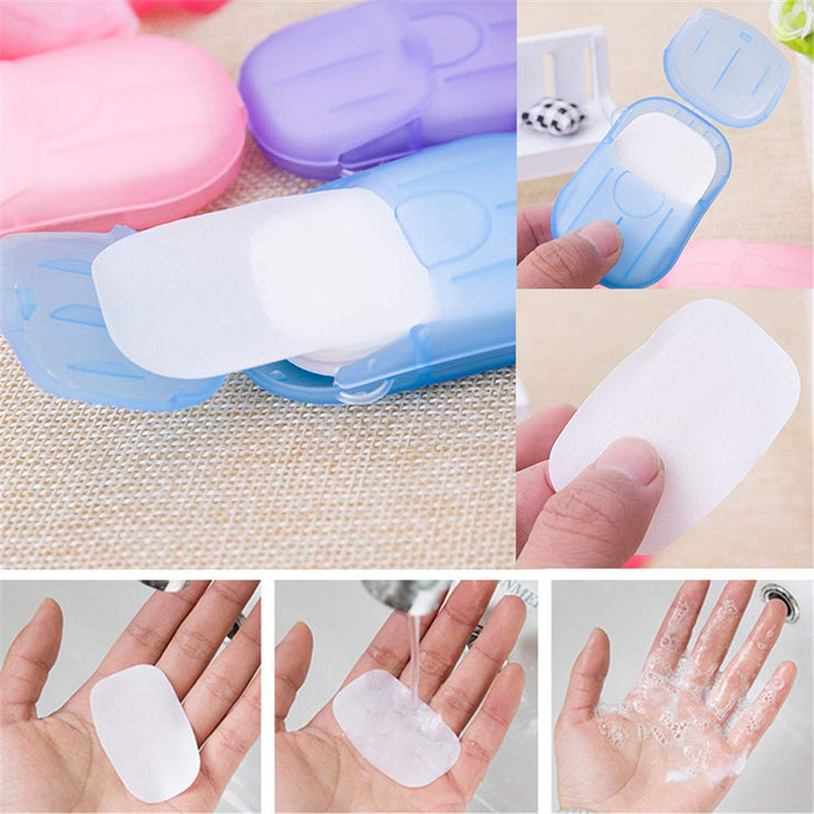 Portable Soluble Disinfecting Skin Care Soap Paper