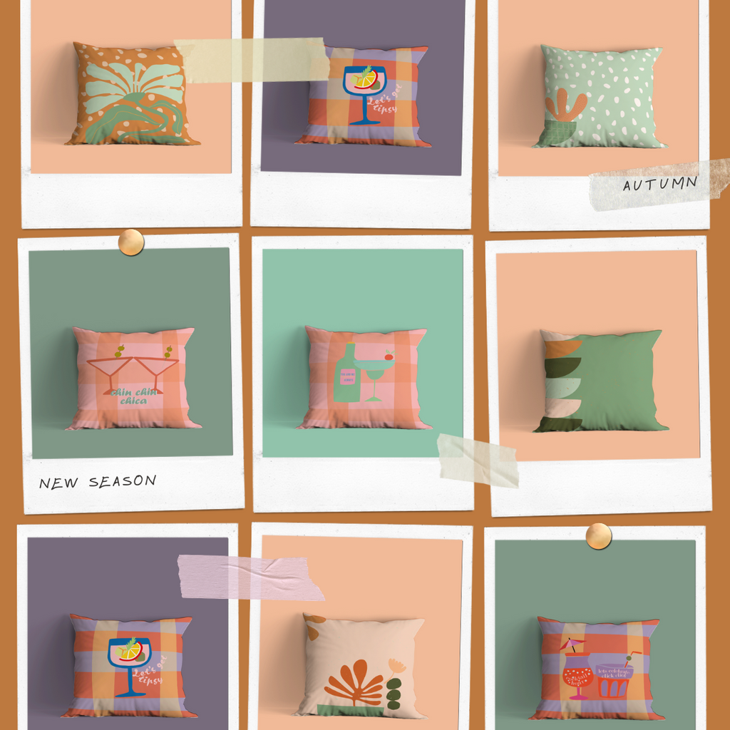 different cushion covers for the autumn season