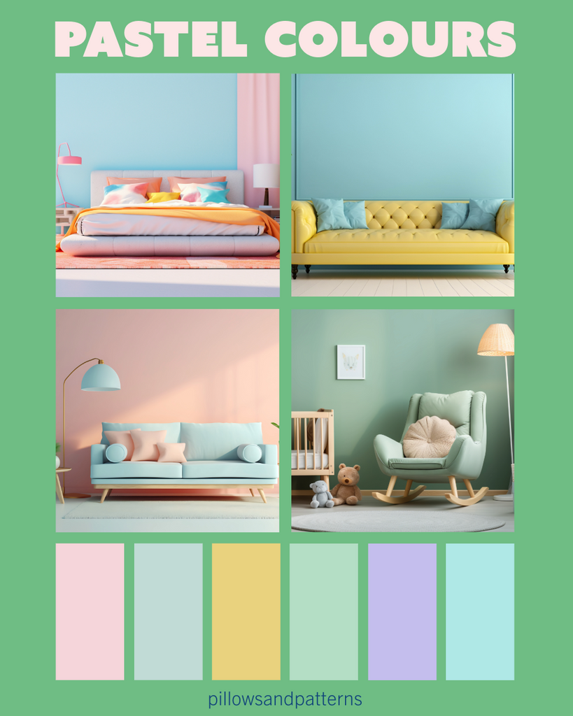 A COLLECTION OF PASTEL COLOURED INTERIORS