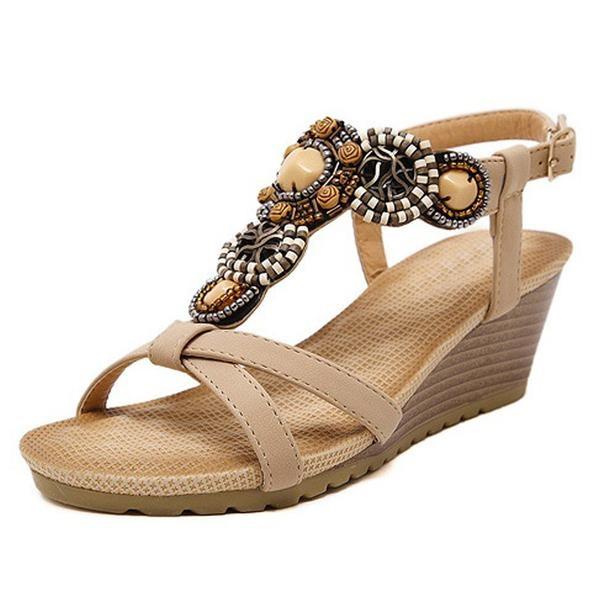 Summer Sandals Bohemia Wedge Gladiator Sandals