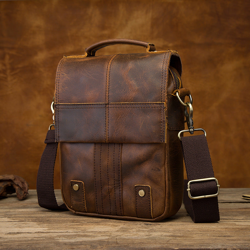 Smart Leather Tote Satchel Cross-Body Bag Messenger Bag