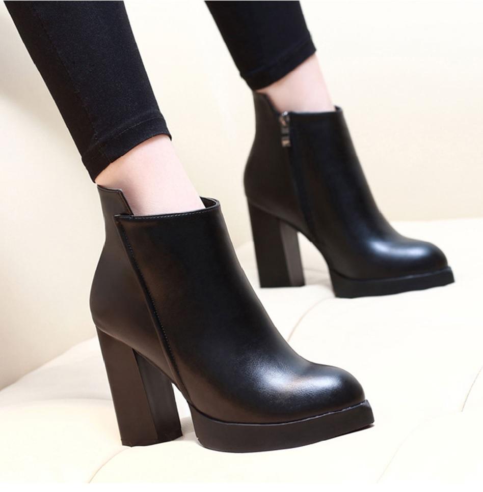 soft leather high heels