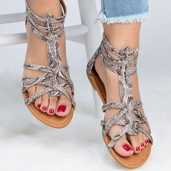 Cool Folk-Custom Casual Summer Roman Gladiator Flat Sandals